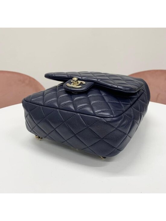 Chanel Lambskin Quilted CC Logo Turnlock Chain Backpack main image 7